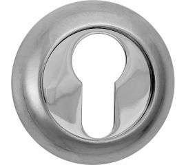 Накладка на цилиндр к ручкам RENZ хром матовый-хром блестящий INET 08 SC/CP 