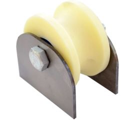 Ролик Rolik-Opt капролон, d.70 мм, под трубу d.3/4"", на пластинах К2708 