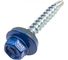 Кровельные саморезы ВИРТУОЗ 4,8х50 мм, RAL 5005, сигнальный синий, 130 шт. 600-23698 