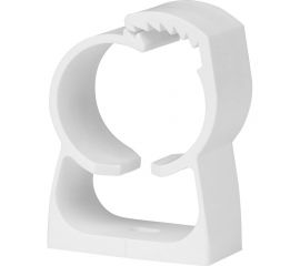 Крепеж-клипса для трубы с фиксатором ЕВРОПАРТНЕР PDF 14-18 мм, белая, 14 шт. 50001 D 