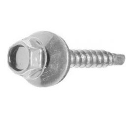 Кровельный саморез STARFIX 4,8x25 мм, цинк, шайба с прокладкой, PT3, 250 шт. SMC2-74103-250 