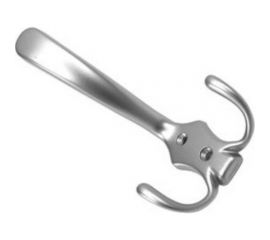 Большой крючок SOLLER 827А матовый хром Е845 