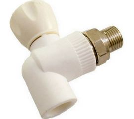 Кран MeerPlast полипропиленовый PPRC угловой Ду20x1/2" Ру25 под приварку / американка D200-00026 031120210000045677 