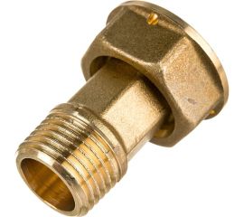 Отвод с накидной гайкой для счетчиков Giacomini 1/2""x3/4"", нехромированный R37Y003 