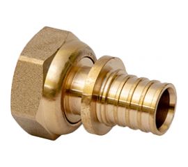 Аксиальный переходник MVI с накидной гайкой 16x1/2"", латунь SF6240404 