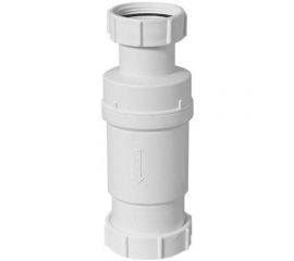 Сифон McAlpine самозакрывающийся сливной ""сухой"" клапан, вход 1 1/2"" В, выход компрессионный MRNRV50-PB 