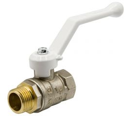Шаровой кран LD PRIDE 1/2 вн/нар рукоятка, белый 544498 