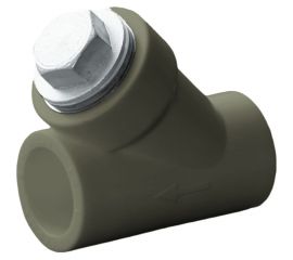 Сетчатый фильтр ПОЛИТЭК внутр./внутр. 20x1/2 PPRC (СЕРЫЕ) 9100302012с 