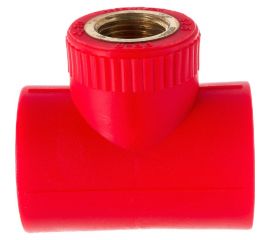 Противопожарный тройник с внутренней резьбой Blue Ocean Fire-S-B1 32х1/2 красный PPRF/ITT(R)-32х1/2" 