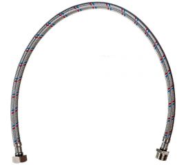 Подводка гибкая для воды ELKA с оплеткой из нержавеющей стали 1/2" х 60 см в/н ИС.100925 