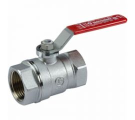 Шаровой кран Giacomini R250D, 3/4, ВВ, ручка-рычаг красный, хромированный R250X004 