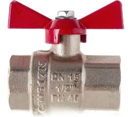 Шаровый кран ECO 1/2 вр/вр ручка бабочка Kalde 0KV4000 