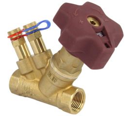 Балансировочный латунный клапан DN.ru КБЛР-015-16 усиленный Ду15 Ру16, L=77 мм, муфтовый D080-00500 