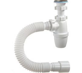 Бутылочный сифон ORIO 1 1/4 40, малый корпус, с гибкой трубой 40-40/50 А-3202 