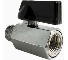 Шаровой кран переходник Pegas pneumatic резьба внутренняя и наружная 1/4" FXM 4404 