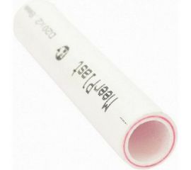 Труба MeerPlast PPR армированная стекловолокном Дн40 Ру20 белая, длина 4 метра D200-00619 