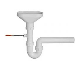 Воронка McAlpine с Р-обр.сифоном ф40-40 и крепежом к стене HC740FUN 