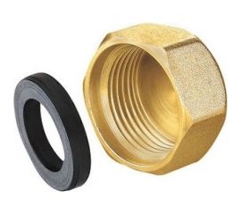 Латунная заглушка DOUBLE-LIN резьбовая с прокладкой в/р - 1" LL6163 (1") 
