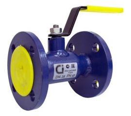 Шаровой кран Ci аналог 11с67п Ду25 Ру40 с рукояткой D160-01485 