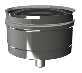 Заглушка с конденсатоотводом Прок наружная, диаметр 150 ПР030624 