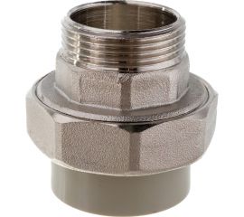 Муфта комбинированная RTP разъемная, американка, наружная резьба, D40х1 1/4 мм, серая 15813 