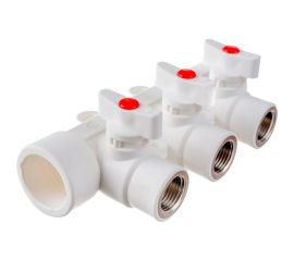 Коллектор с шаровыми кранами LAMMIN PPR ВР 32х1/2х3 Lm31082315032 