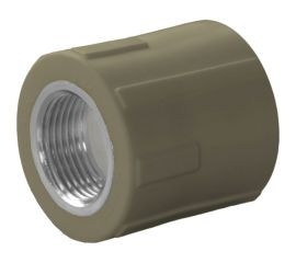 Комбинированная муфта ПОЛИТЭК 32x1 с внутр. р. PPRC, серый 9100003201С 