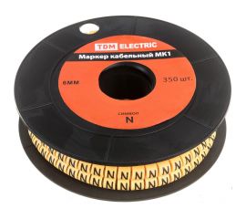 Маркер МК3 - 6мм символ N 350шт/ролл TDM SQ0511-0060 