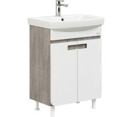 Тумба с раковиной Onika ХАРПЕР 55.10 белый глянцевый 105557 