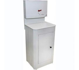 Умывальник дачный ЛЕТО Акватекс бачок 17л, пластиковая мойка, ТЭН белый 683 