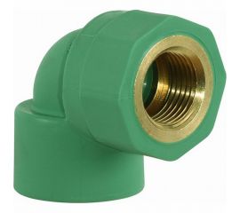 Комбинированный угол Banninger полипропиленовый, зеленый, 25x1/2 ВР 7R21074311 