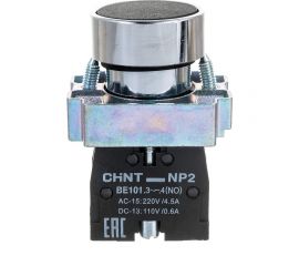 Кнопка управления CHINT NP2-BA21 без подсветки черн. 1НО IP40 573787 