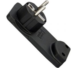 Угловая плоская вилка TDM 8 мм, черная, 16А, 250В SQ1806-0194 