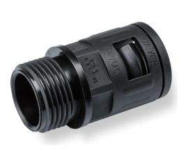 Муфта для гофрированных труб WEYER WQG-M20B/AD15.8 - коннектор прямой, нар. M20x1.5 WE0203800 