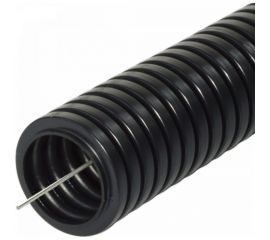 Гофрированная труба ЭРА ПНД черный d 50мм с зонд. легкая 20м Б0036829 