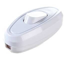 Выключатель кнопка на электропровод REXANT 250V 6А ON-OFF белый 36-3016 