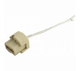 Керамический патрон REXANT цоколь G9 с проводом 15 см белый 11-8879 