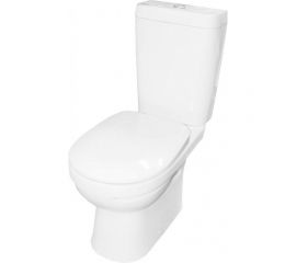 Унитаз-компакт Keramin АЛЬБАНО, безободковый, г/в, 2-реж, сидение дюропласт, Soft Close КЕРАМИН 453273 