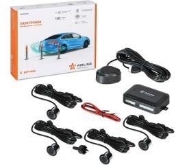 Парктроник на 4 датчика Airline черные, звуковой зуммер AEAW002 