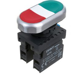 Двойная кнопка CHINT NP8-11S 1НО+1НЗ IP65 (R) 667178 
