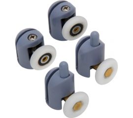 Ролики для душевых кабин MasterProf Комплект №2 одинарный нижний 2шт. + одинарный верхний 2шт., диаметр 23 мм ИС.131345 