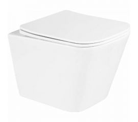 Подвесной унитаз BelBagno DUE безободковый с сиденьем Soft Close BB3103CHR/SC 