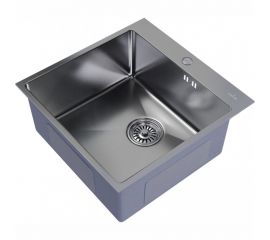 Настольная мойка MIXLINE PRO 50x50, 3 мм, выпуск 3 1/2, 20 см, с сифоном, сатин 547229 