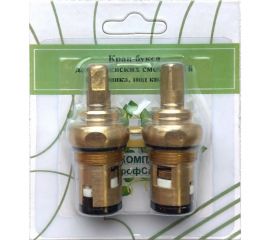 Комплект керамических кран-букс Профсан ПСМ M18х1 квадрат 7х7, 2 шт в блистере PSM-1295B-181 