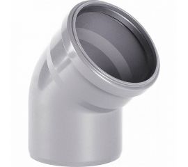 Отвод внутренней канализации ХЕМКОР НПВХ, 110 мм, 87 градусов 2391030 