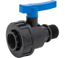 Шаровой компрессионный кран ПОЛИТЭК ВР/НР 1/2x1/2 ТПК-АКВА, 552221212 