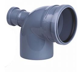 Отвод ООО МультиМирПласт 110/50/87.5 тыл серый ОТВ ВК 110/50/87.5 ТЛ 