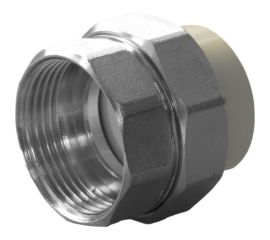 Разъемная муфта ПОЛИТЭК с внутр.рез. 32x3/4 PPR, серый 9801003234с 