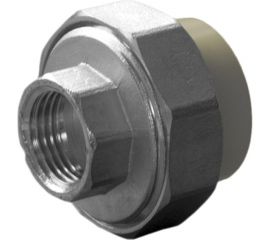 Разъемная муфта ПОЛИТЭК с внутр.рез. 20x1 PPR, серый 9801002001с 