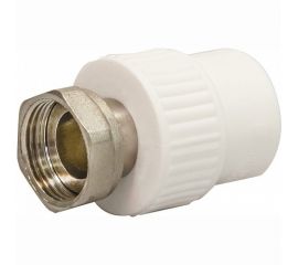 Комбинированная муфта СТМ ПЛАСТ PP-R, с накидной гайкой, с внутренней резьбой, DN 20х3/4"" CPAS2034 